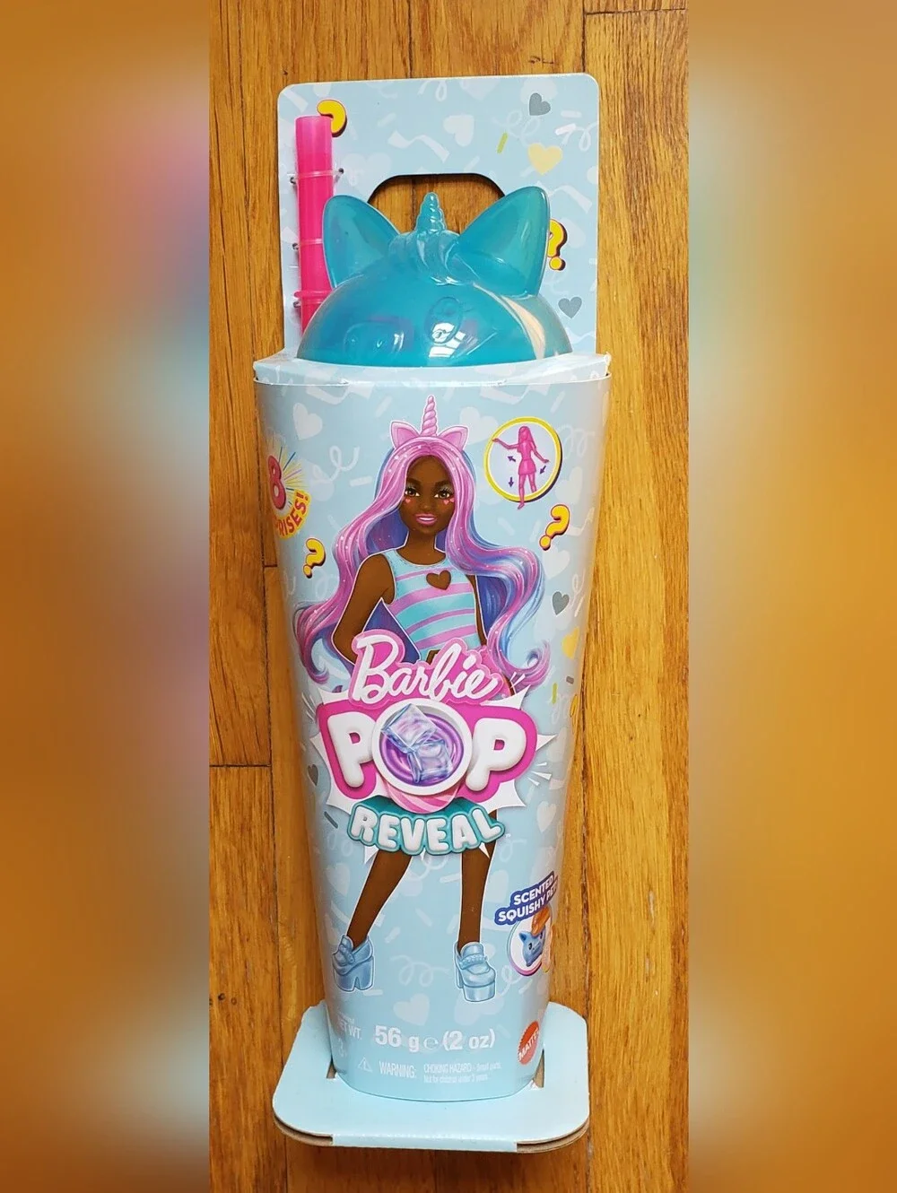 NEW Barbie Pop Reveal Doll Unicorn-Themed W Slime Color Change 8 Fun Surprises